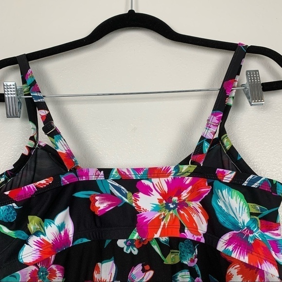 Croft &‎ Barrow Mesh Twist Flyaway Tankini Top Sz S - Picture 4 of 5